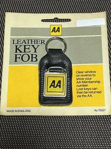 AA LEATHER KEY FOB (original)(end of production) 1997 vintage rare