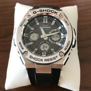 【カシオ】 ジーショック G-STEEL 新品 腕時計 電波ソーラー GST-W110-1AJF ブラック 男性 CASIO メンズ 未使用品