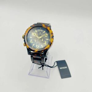 【極美品】NIXON THE42-20 CHRONO ALL BLACK TORTOISE ニクソントータス