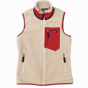 パタゴニア Patagonia Classic Retro X VEST レトロX フリースベスト ボア 23083 アウトドア レッド アイボリー XS 0223 レディース