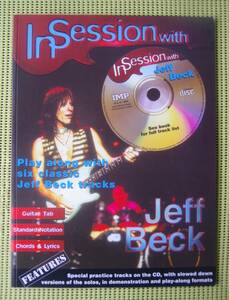 ジェフ・ベック　In Session with JEFF BECK TAB譜付ギタースコア CD付　♪良好♪ 送料185円