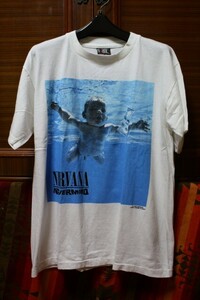 USA製 giant シングルステッチ NIRVANA ニルヴァーナ Nevermind バンド Tシャツ ■ カートコバーン レッチリ レイジ L7 90s 好きにも