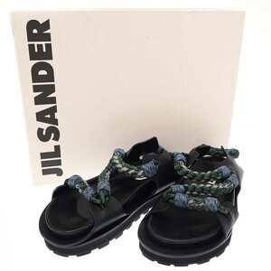 JIL SANDER ジルサンダー レザーサンダル J50WP0002 ブラック 42 IT15OKU7PBAW