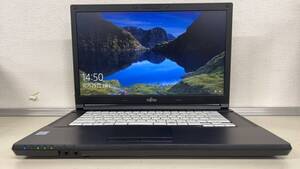 中古ノートパソコン★Windows10★Fujitsu Core i5-6300U/@2.50GHz/4GB/HDD 320GB/15インチ以上★