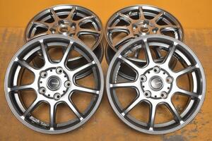 220721501147210　G・SPEED　15×6J　5穴　PCD114.3　+53　ハブ径73mm　4本セット