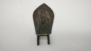 中国 古物 銅器 仏像 時代物 琉金物 銅製 唐物 古銅 背中あり 座あり 細かい 中国古美術