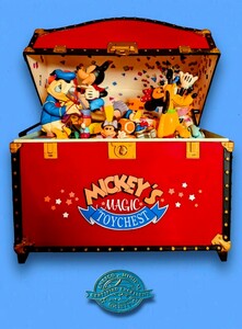 ■希少 1990年代 DISNEY■ENESCO ■MICKEY MAGIC TOY CHEST MUSIC BOX ■MICKEY＆FRIENDS ■置き物