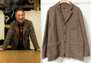 21AW Engineered Garments エンジニアードガーメンツ Loiter Jacket Wool Poly Glen Plaid ロイター ジャケット S グレンチェック