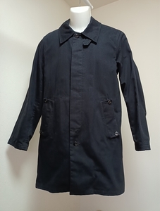 ◆ユナイテッドアローズ ブルーレーベル　メンズ　ステンカラーコート　Sサイズ　ブラック　黒 ジャケット ロングコート UNITED ARROWS