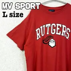 MV SPORT ラトガース カレッジ Tシャツ RUTGERS Lサイズ 古着