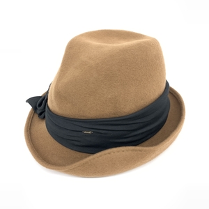 良好◆CA4LA カシラ フェルトハット ◆TMT01591 ブラウン ウール100％ レディース 帽子 ハット hat 服飾小物