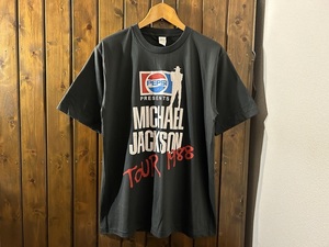 新品★マイケルジャクソン　BAD 1988 TOUR　ビンテージスタイル　Tシャツ【XL】★キングオブポップ/バッド/MJ