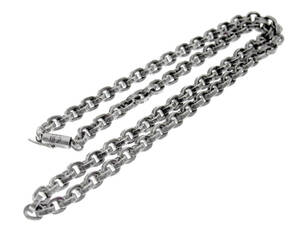 クロムハーツ CHROME HEARTS ■ 【 PAPER CHAIN 18 】 シルバー ペーパーチェーン ネックレス　33722