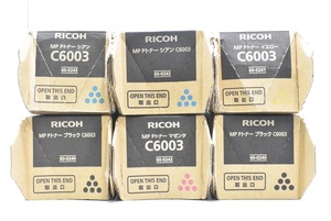 未使用 RICOH 純正 トナー C6003 4色6本（マゼンタ・イエロー×各1 / シアン・ブラック×各2） リコー ITG42O2TQ60C-YR-N19-byebye