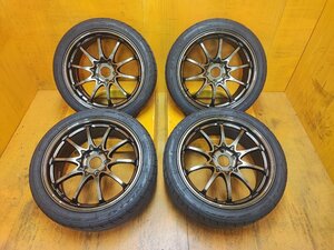 『送料無料』A1469 レイズボルクレーシング CE28N-Plus 235/40R18 4本セット 18×8J 114.3×5 ET45 シビック マークX シビック など