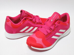 adidas EDGE LUX 4 W マリメッコ ピンク 赤 24cm アディダス エッジ ラックス レディース ランニング シューズ 花柄 H03159