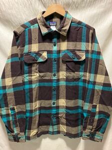 美品 patagonia FA13 フィヨルド フランネルシャツ M SURF チェック ネルシャツ パタゴニア