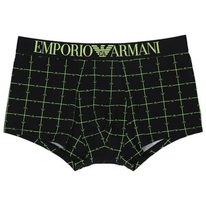 EMPORIO ARMANI エンポリオ アルマーニ TRUNK MICROFIBER ロゴバンド 前閉じ ボクサーパンツ メンズ 54075350 チャコール S