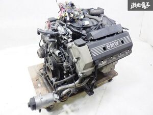 保証付 実働外し BMW 純正 E39 540i 5シリーズ 前期 4.4L V8 M62 エンジン本体 ハーネス