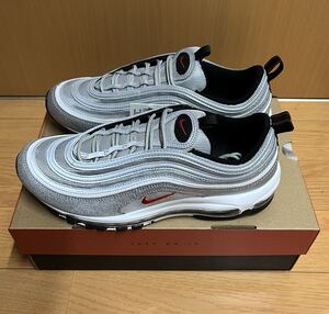 28.0cm 国内正規品 Nike Air Max 97 OG Silver Bullet (2022) ナイキ エアマックス97 OG シルバー バレット オリジナル 銀 赤