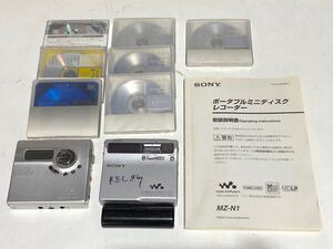 222 F 【中古】SONY ポータブルミニディスクレコーダー　MZ-1