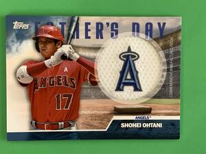 大谷翔平 topps ベースボールカード エンジェルス メジャーリーガーWBC チーム パッチ ユニフォーム 父の日 Father