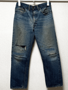 60s BIG E 片耳 オリジナル LEVI’S 505 W33 ビンテージ ボタン裏4刻印 耳付き セルビッジ 1960年代 BigE ビッグE ジーンズ デニムパンツ