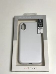 匿名送料込み iPhoneX iPhoneXS用カバー 耐衝撃UNiケース シルキーホワイト 新品iPhone10 アイホンX アイフォーンXS/IC6