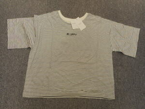 ◆LOWRYS FARM◆ローリーズファーム◆ミニロゴ刺繍Tシャツ◆M◆レディース◆LFP60011◆0828◆未使用◆