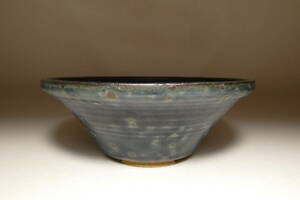 ◆在銘　瑠璃釉丸鉢　12.7×4.9cm