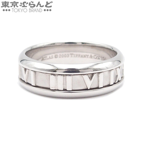 101727961 ティファニー TIFFANY&Co. アトラス ホワイトゴールド K18WG 指輪 ユニセックス 17.5号相当 仕上済