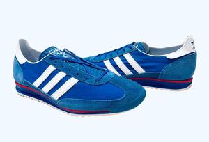 デッド!! 名作!! 19年 adidas アディダス SL72 BLUE ナイロン スエード 青 × 白 us 10.5 / 28.5 ㎝