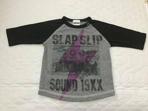 ベベ　SLAP SLIP ラグランTシャツ　80cm