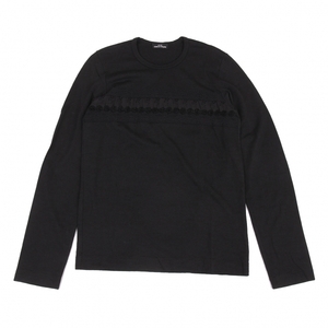 トリココムデギャルソンtricot COMME des GARCONS レース切替ニットソー 黒M位