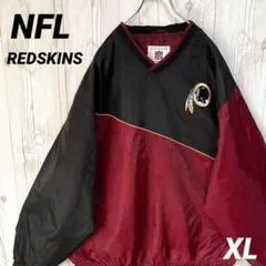 NFL　REDSKINSナイロンジャケット　インディアンズ レッドスキンズ XL