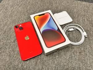 美品 IPhone 14 128GB PRODUCT RED SIMフリー 残債無し レッド 