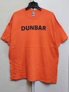 [送料無料](s31b2)2XLダンバーdunbarボランティアーusaアメリカ輸入古着半袖プリントTシャツオーバーサイズゆるだぼオレンジ両面