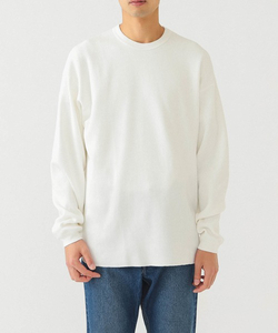 BEAMS ビームス / ルーズ クルーネック サーマル ホワイト M 新品・未使用