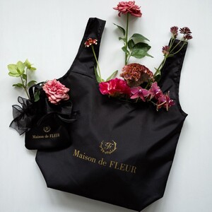 + 150 Maison de FLEUR BLACK 保冷機能付きのショッピングバッグ 送料450円