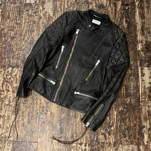  Saint Laurent サンローラン 16AW Biker Riders Jacket エディ期 バイカーライダースジャケット　SIZE 46.428500 【代官山12】