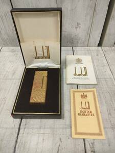 Dunhill ダンヒル dunhill US.RE24163 ローラー式 ガスライター ゴールド　 着火未確認 　【17284