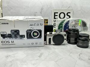 ★ Canon EOS M DS126391 18-55 IS STM 22 STM Kit キャノン ミラーレス一眼レフカメラ レンズ ストロボ 光学機器