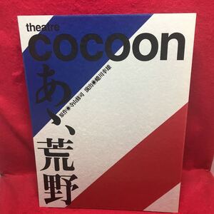 ▼theatre cocoon 舞台 あゝ、荒野 2011 パンフレット 演出 蜷川幸雄 松本潤(嵐)黒木華 勝村政信 小出恵介 渡辺真起子 月川悠貴 江口のりこ