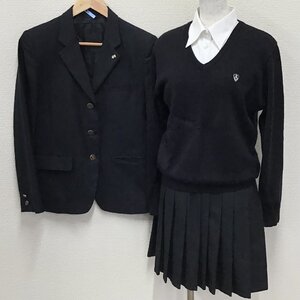 O925/T(中古)栃木県 宇都宮東高校・附属中学校 女子制服5点 /指定/11R/13/M/W66/ブレザー/セーター/ニットベスト/ブラウス/スカート/卒業生