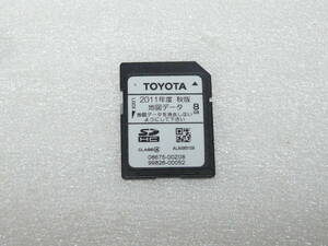 トヨタ純正 NSZT-W61G NSCT-W61 2011年 秋 地図 SDカード