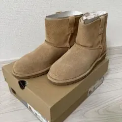 UGG ベージュ スエード ショートブーツ