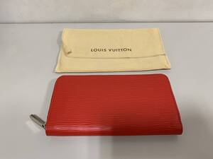 【質屋 尾張屋商店 東京】☆極美品☆ LOUIS VUITTON ルイヴィトン ジッピーウォレット エピ 赤 M61859