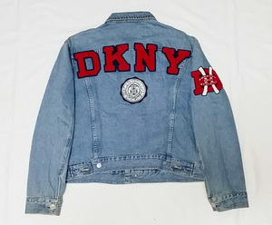 DKNY サガラワッペン デニムジャケット Mサイズ相当 ダナキャラン ニューヨーク 90s ASAP ROCKY