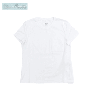 新作 未使用 HERMES Tシャツ 刺繍入りポケット 34 ホワイト コットン 24SS 国内購入品 H4E4615DA9034