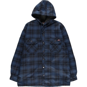 古着 ディッキーズ Dickies フード付き ワークシャツジャケット メンズXL /eaa407225